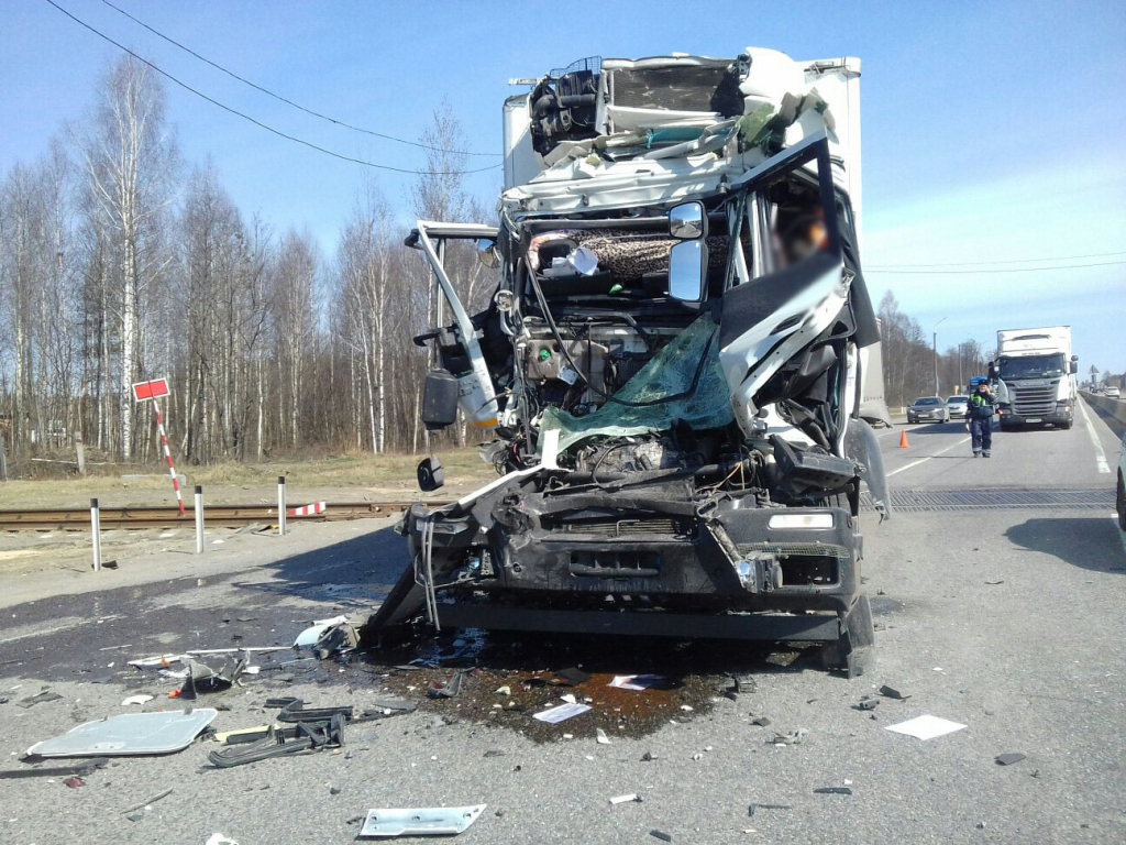 Авария на трассе недалеко от поворота на Ильиногорск Нижегородская область