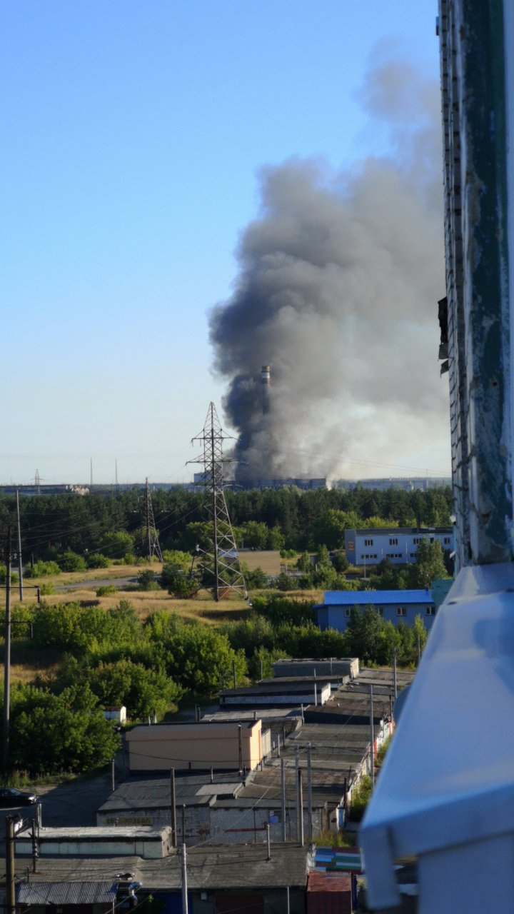 В Дзержинске сгорела котельная на бывшем заводе "Заря"(видео)