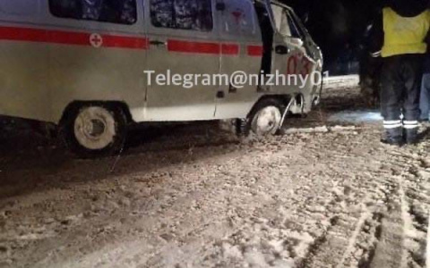 Скорая попала в аварию в Шатковском районе